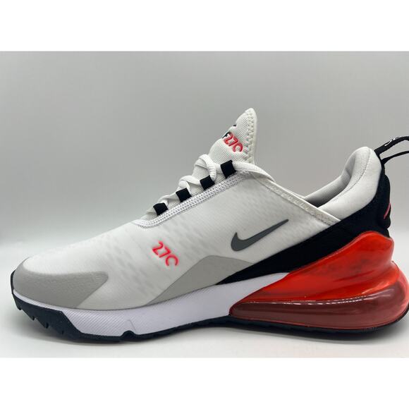 Nike Air Max 270 Golf White Red Men\'s Size 9.5 CK6483-103 New (Grade B) main image 16
